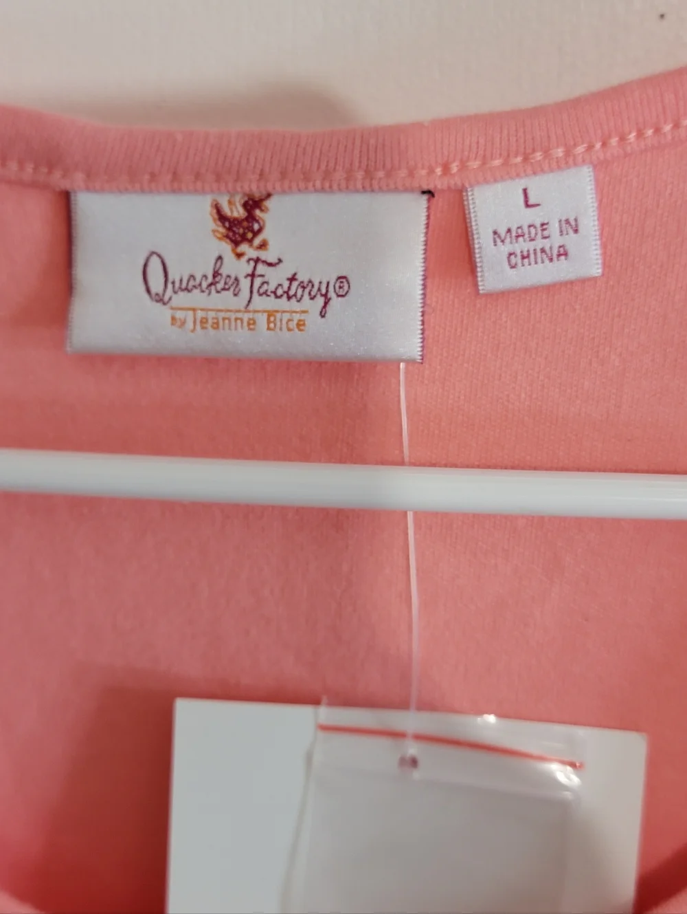 Quacker Factory Coral Short Sleeve Scoop Neck Top with Rhinestone Detail - Picture 2 of 7